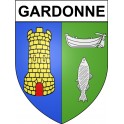 Gardonne 24 ville Stickers blason autocollant adhésif