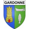 Gardonne 24 ville Stickers blason autocollant adhésif