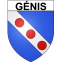 Pegatinas escudo de armas de Génis adhesivo de la etiqueta engomada