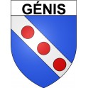 Stickers coat of arms Génis adhesive sticker