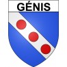 Génis 24 ville Stickers blason autocollant adhésif