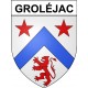 Groléjac 24 ville Stickers blason autocollant adhésif