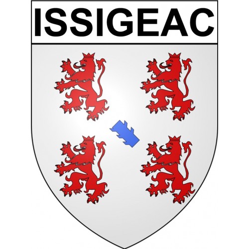 Issigeac 24 ville Stickers blason autocollant adhésif