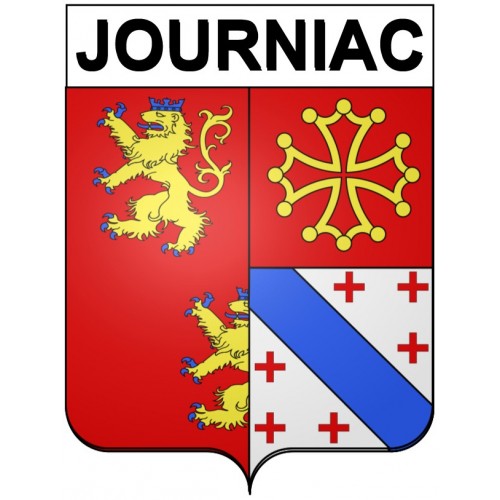 Journiac 24 ville Stickers blason autocollant adhésif