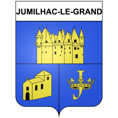 Jumilhac-le-Grand 24 ville Stickers blason autocollant adhésif