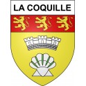 La Coquille 24 ville Stickers blason autocollant adhésif
