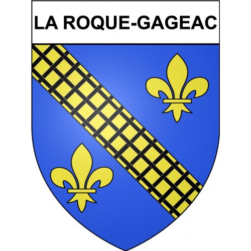 La Roque-Gageac 24 ville Stickers blason autocollant adhésif