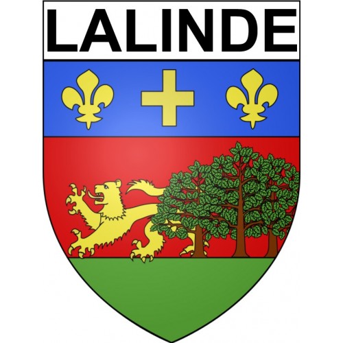Lalinde 24 ville Stickers blason autocollant adhésif
