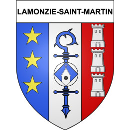 Lamonzie-Saint-Martin 24 ville Stickers blason autocollant adhésif