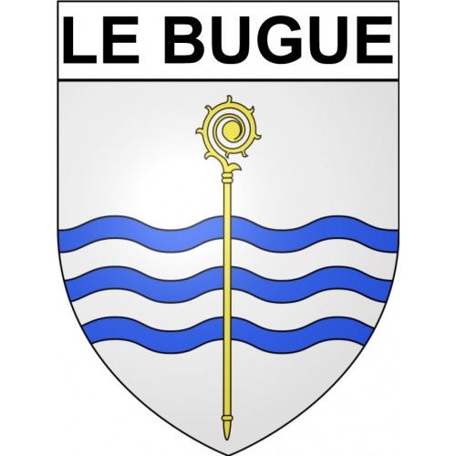 Le Bugue 24 ville Stickers blason autocollant adhésif