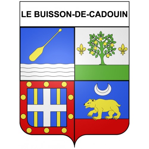 Le Buisson-de-Cadouin 24 ville Stickers blason autocollant adhésif