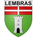 Lembras 24 ville Stickers blason autocollant adhésif