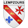 Lempzours 24 ville Stickers blason autocollant adhésif