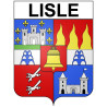 Lisle 24 ville Stickers blason autocollant adhésif
