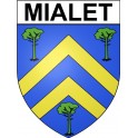 Mialet 24 ville Stickers blason autocollant adhésif