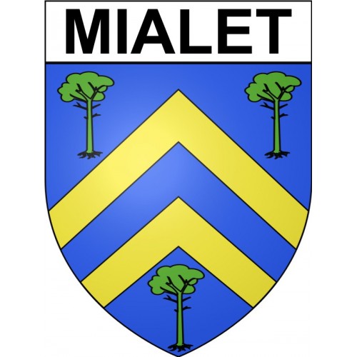 Mialet 24 ville Stickers blason autocollant adhésif