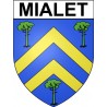 Mialet 24 ville Stickers blason autocollant adhésif