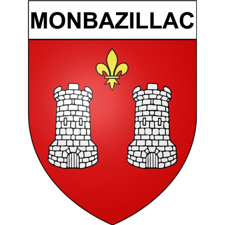 Monbazillac 24 ville Stickers blason autocollant adhésif