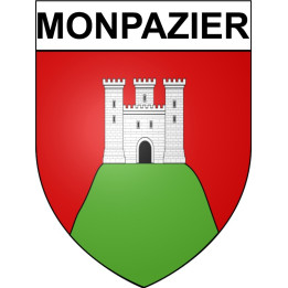 Monpazier 24 ville Stickers blason autocollant adhésif
