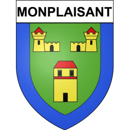 Monplaisant 24 ville Stickers blason autocollant adhésif