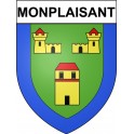 Monplaisant 24 ville Stickers blason autocollant adhésif