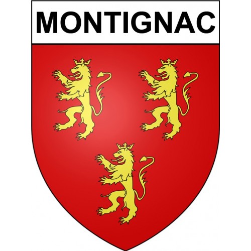Montignac 24 ville Stickers blason autocollant adhésif