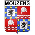 Mouzens 24 ville Stickers blason autocollant adhésif