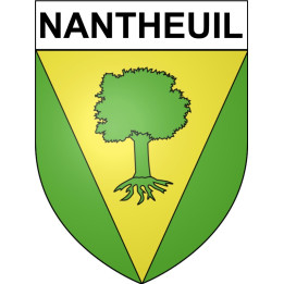 Nantheuil 24 ville Stickers blason autocollant adhésif