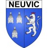 Neuvic 24 ville Stickers blason autocollant adhésif