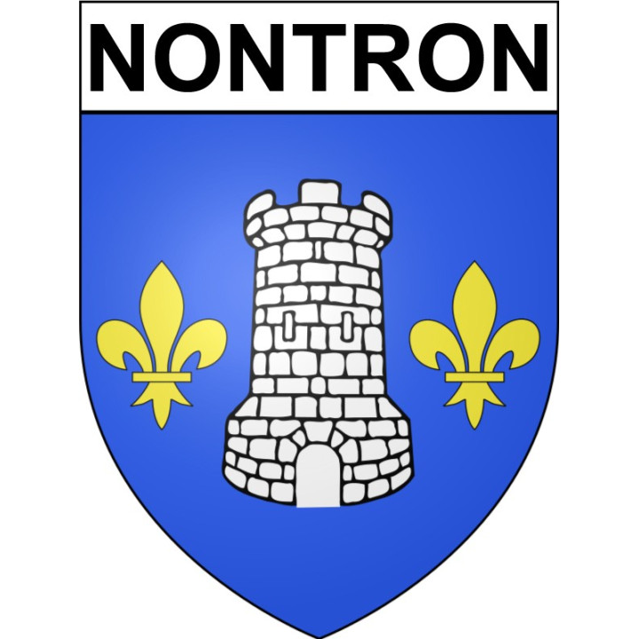 Nontron 24 ville Stickers blason autocollant adhésif