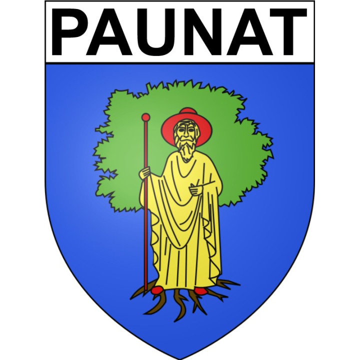 Paunat 24 ville Stickers blason autocollant adhésif