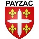 Payzac 24 ville Stickers blason autocollant adhésif