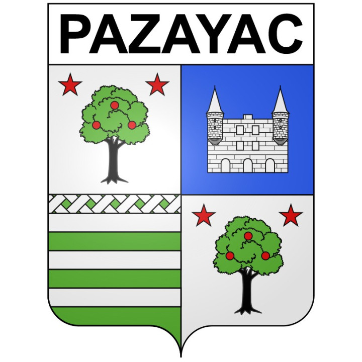 Pazayac 24 ville Stickers blason autocollant adhésif