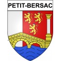 Petit-Bersac 24 ville Stickers blason autocollant adhésif