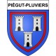 Piégut-Pluviers 24 ville Stickers blason autocollant adhésif