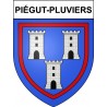 Piégut-Pluviers 24 ville Stickers blason autocollant adhésif