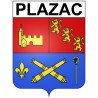 Plazac 24 ville Stickers blason autocollant adhésif