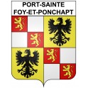 Port-Sainte-Foy-et-Ponchapt 24 ville Stickers blason autocollant adhésif