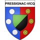 Pressignac-Vicq 24 ville Stickers blason autocollant adhésif