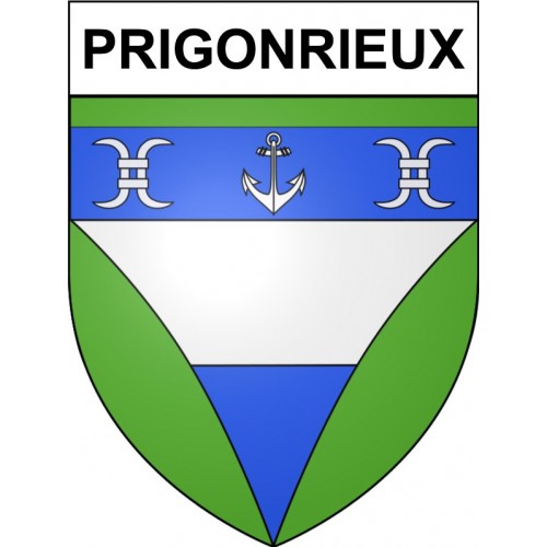 Prigonrieux 24 ville Stickers blason autocollant adhésif