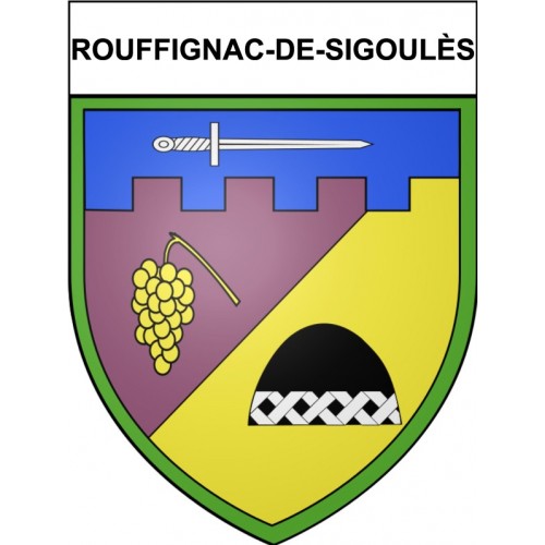 Rouffignac-de-Sigoulès 24 ville Stickers blason autocollant adhésif