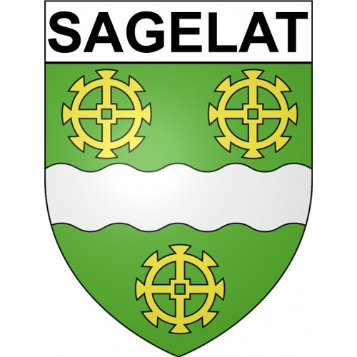 Sagelat 24 ville Stickers blason autocollant adhésif