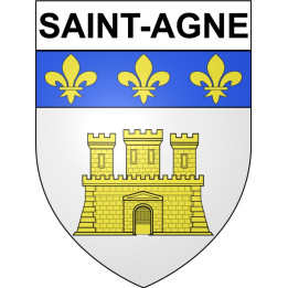 Saint-Agne 24 ville Stickers blason autocollant adhésif