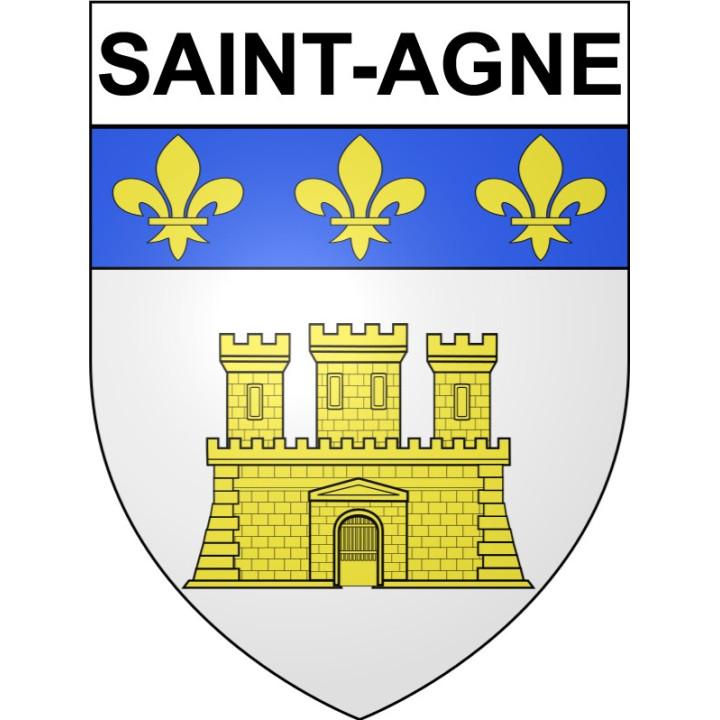 Ajat Sticker wappen, gelsenkirchen, augsburg, klebender aufkleber