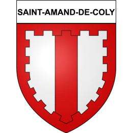 Saint-Amand-de-Coly 24 ville Stickers blason autocollant adhésif