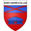 Saint-André-d'Allas 24 ville Stickers blason autocollant adhésif