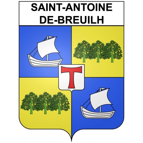 SaintAntoinedeBreuilh 24 ville Stickers blason autocollant adhésif