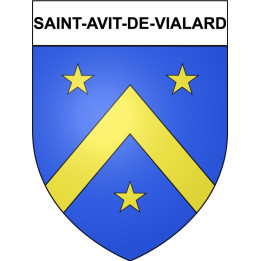 Saint-Avit-de-Vialard Sticker wappen, gelsenkirchen, augsburg, klebender aufkleber