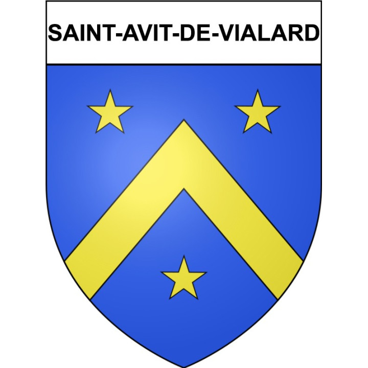 Saint-Avit-de-Vialard Sticker wappen, gelsenkirchen, augsburg, klebender aufkleber
