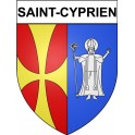 Saint-Cyprien 24 ville Stickers blason autocollant adhésif